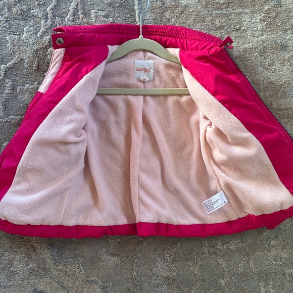 SOLD **** Hot Pink Toddler Inside Fleece Jacket - Picture 4 of 4